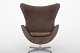 Arne Jacobsen / Fritz Hansen
AJ 3316 - Reupholstered "The Egg" in Royal Nubuck col.: Stone, new base w. 
tilt.
Availability: 6-8 weeks
Renovated

