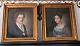 Pair of Danish empire pastel portraits approx. 1820