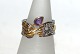 Designers Favorites ring, Sterling sølv  225
Sort Rhodium og 18 karat guld belægning