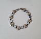 Vintage silver bracelet with moonstone