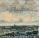 Chr. Benjamin Olsen; Painting, Motif from Spain, oil on cardboard