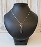 Vintage collier med brillant i 14 kt guld