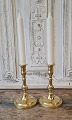 Pair of 1800s brass candlesticks