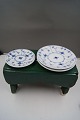 Blue Fluted plain Danish Hotel porcelain. Set of 3 saucers, 1 No 2075 and 2 No 
2193