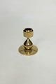 Candle holder, 24 ct. gold plated