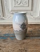 B&G vase decorated with landscape motif no. 8674/255 - 12 cm.