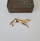 Vintage brooch in 8 kt gold by Bernhard Hertz