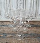 Red wine glass decorated with guilloche