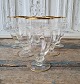 Lyngby Seagull beer glass with gold edge 14 cm.