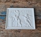 B&G Bisque Platte Cupid with swan and boys picking fruit