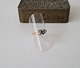 Vintage ring in 14 kt gold with blue stone
