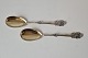 Pair of silver serving spoons by L.Berth from 1914 - 16.5 cm.