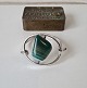 Tone Vigeland vintage bracelet in sterling silver with green stone