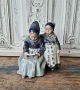Royal Copenhagen figure reading amager girls no.