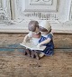 B&G figure "Reading children" No. 1567
