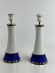 Sigvard Bernadotte for the Swedish Four-leaf clover (Fyrklovern), pair of table 
lamps "Marianne" Royal Blue