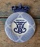 Royal Copenhagen Memorial plate from 1912 - Frederik VIII.s memorial plate - 
Crowned wreath with mirror monogram