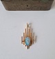 Vintage opal pendant in 14 kt gold by Henning Oddershede