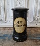 Old pharmacy jar in wood
