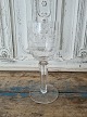 Porter glass beautifully decorated with dandelions and monogram