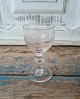 1800s Danish oak leaf schnapps glass Height 9.5 cm.