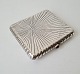 Russian cigarette case in silver with sapphire set in 14 kt gold. Aleksandr 
Karpov St. Petersburg 1908