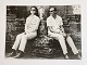 Jackie Kennedy and Lord Harlech, William David Ormsby-Gore, in Cambodia in the 
1960s - vintage black and white photo, gelatin silver from 1967-68