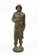 Soldat figur, patineret metal, 1940
Flot stand
