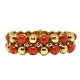 Hans Hansen, Karl Gustav Hansen; A bracelet in 14k gold with corals #458