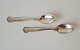 Cohr Double fluted dessert spoon in silver 17.5 cm.
