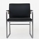 Hans J. Wegner / Johannes Hansen
JH 811 - Armchair in chromed steel and black leather.
1 pc. in stock
Good, used condition
