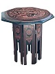 Small octagonal Burmese Chai Table (Myanmar). Lacquer work. The table