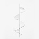 Poul Kjærholm / E. Kold Christensen
PK 101 - Spiral-formed chandelier (for candles) in matt chrome-plated spring 
steel, light arms threaded to central stem.
1 pc. in stock
Original condition
