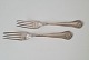 Saxon dinner fork in silver 20.2 cm.