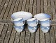 Seagull with lace border and gold rim Danish porcelain, set von 6x3 items coffee 
service