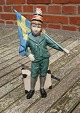 Royal Copenhagen figurine Pontus or Boy with Swedish flag. Limited Edition out 
of 7500