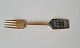 A.Michelsen Christmas fork in gilded sterling silver with enamel 1973