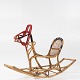 Unknown / E.V.A. Nissen & Co
Model no. 35 - Rocking horse in bamboo, wrapped with cane and coloured plastic.
3 pcs. på lager
Good, used condition
