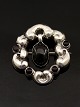 Art nouveau broche med onyx