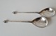 Pair of Danish serving spoons in silver from 1883 by Amsel Moses Halberstadt