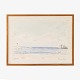 Ole Kielberg
Watercolour in pastel colours in a wooden frame. Motif of Elsinore Harbour from 
July 1949. Signed.
1 pc. in stock
Good, used condition
