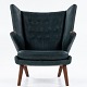 AP 19 - Reupholstered Papa Bear Chair in dark green 