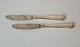 Double fluted dinner knife in sterling silver and steel by Evald Nielsen