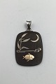 Georg Jensen Ore / Sterling Silver / Gold Pendant No. 5003 Malinowski