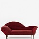 Chaise lounge in original red textile and legs in stained beech.
1 pc. in stock
Used condition
