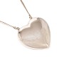 Georg Jensen large sterlingsilver heart necklace 126. Heart: 6x6,5cm. Necklace 
L: 78cm