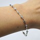 Bracelet in 14k white gold set with diamonds