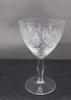 Vienna Antique or Wien Antik glassware with knob on cutted stem, by Lyngby 
Glass-Works, Denmark. Clear white wine glasses 12cm