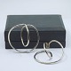 Georg Jensen, Allan Scharff; A pair of ear rings in sterling silver