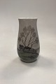 Bing and Grondahl Art Nouveau Vase with Trees No. 526/5210